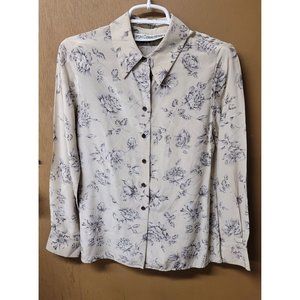 JH Collectibles‎ 100% Silk floral blouse Women's Sz 4P